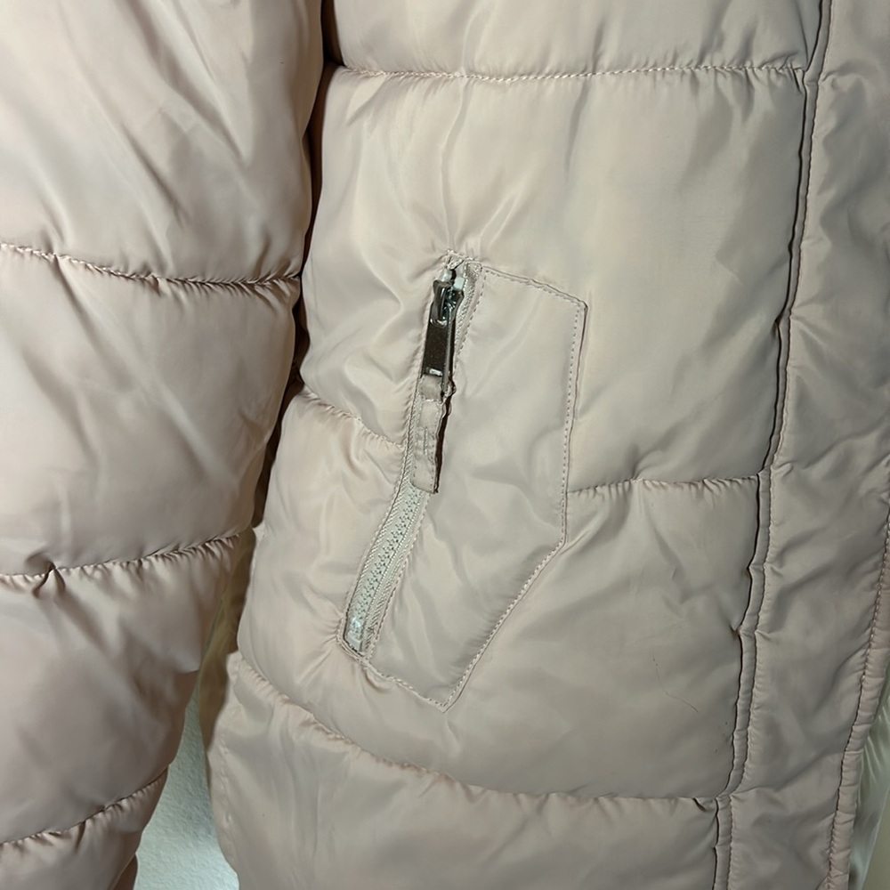 Maralyn & Me Women's Hooded Pink Puffer Jacket Size Small - Picture 2 of 7